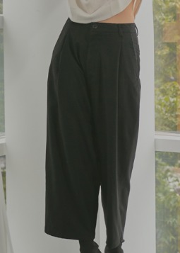 cashmere relaxable wideslack black (남여공용)