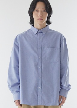 Oxford Overfit Shirt Blue
