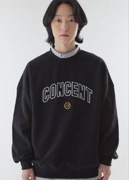 Concent Emblem Sweat Shirt Black